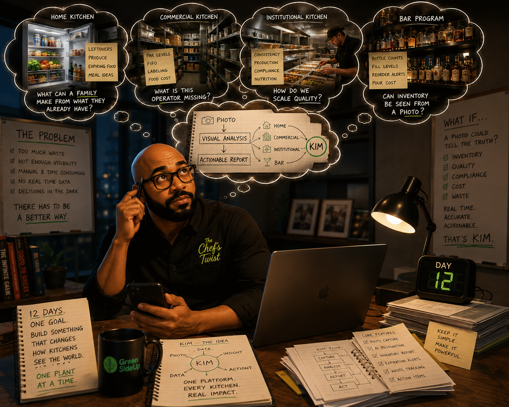 The concept behind KIM — Kitchen Intelligence Manager, built in 12 days